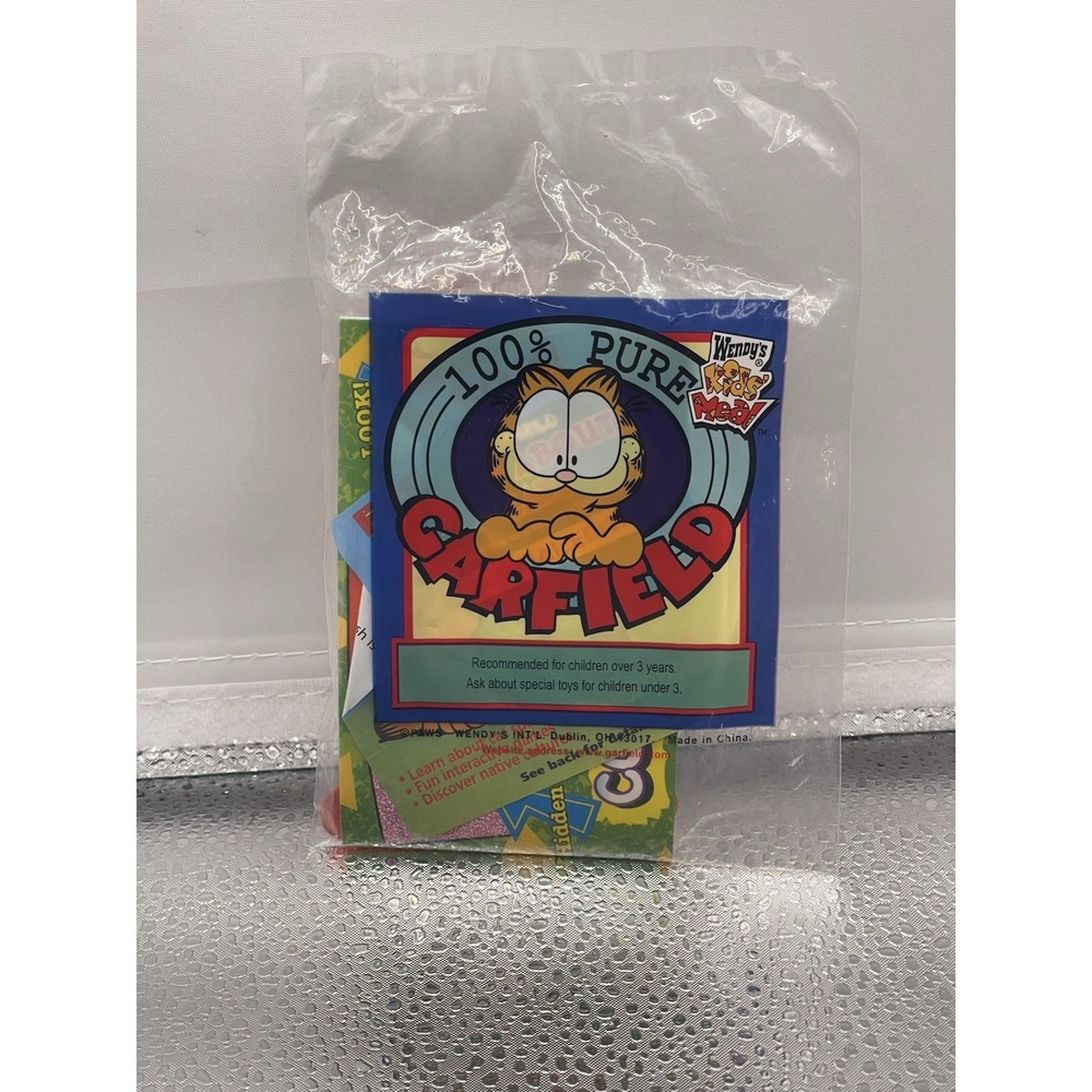 Wendy's Garfield 2000 100% Pure Garfield Orange Kids Meal Toying